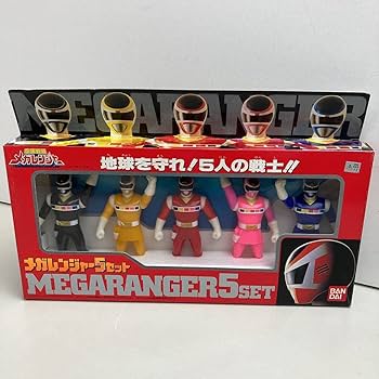 ★BANDAI 1997 超合金 電磁戦隊メガレンジャー 6体セット　フィギュア 電磁戦隊メガレンジャー 1997年 - メルカリ